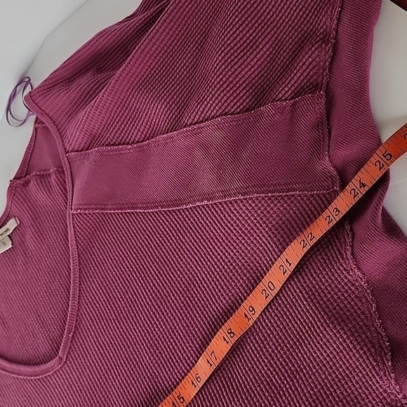 Free People Thermal Deep V-Neck Dolman Sleeve Top - Picture 8 of 11